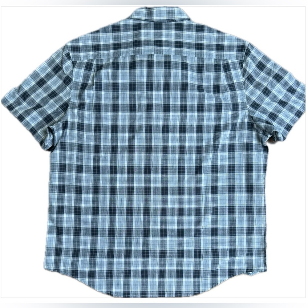Original Penguin Blue Plaid Shirt XL Heritage Preppy Munsingwear Cotton Blend - Picture 5 of 7